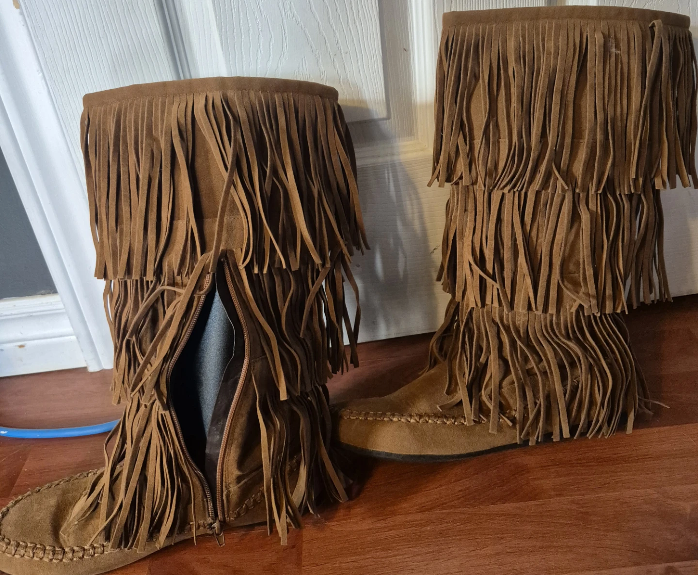 Hotcakes suede, fringe, leather Size 10 - photo 2