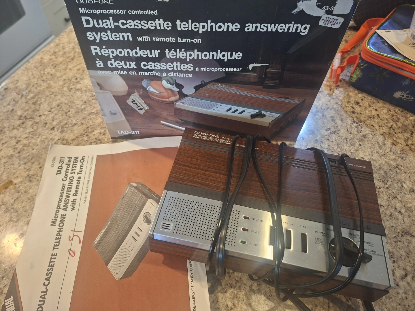 DUOFONE TAD-311 Dual-cassette Telephone Answering System - photo 3