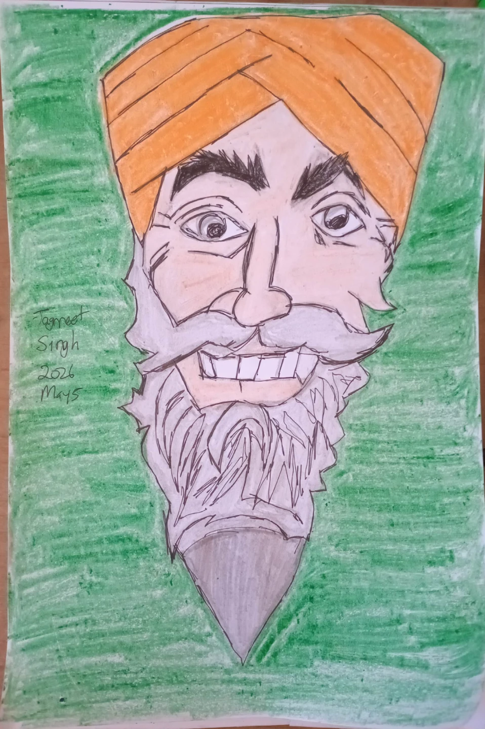 Jagmeet Singh Green Background by Custom Artist - photo 2