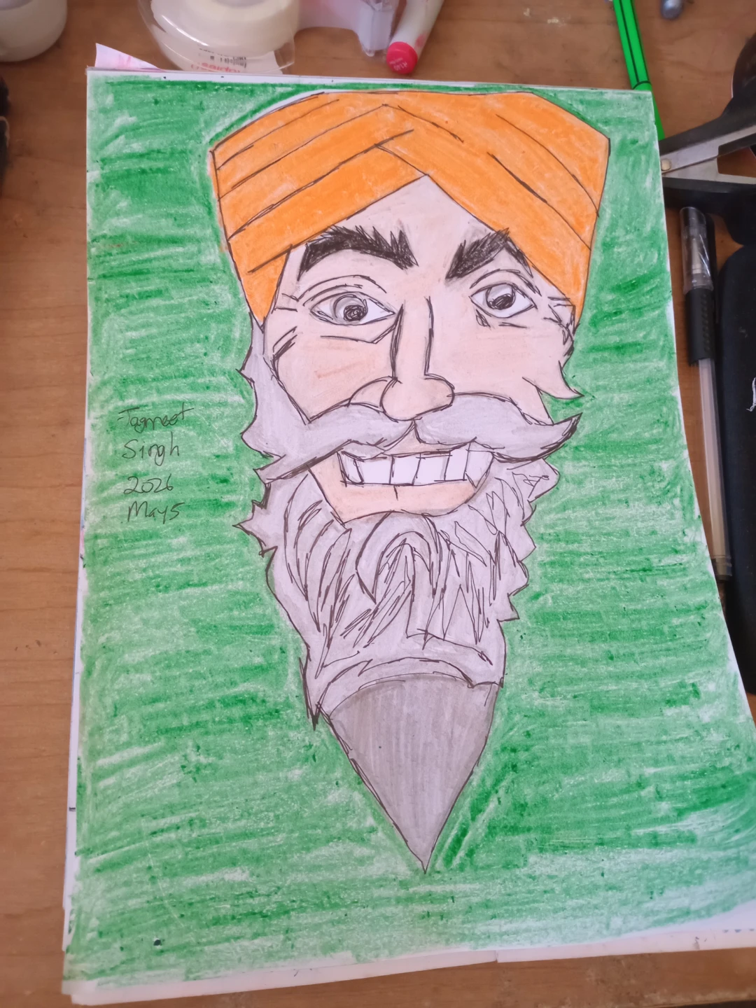 Jagmeet Singh Green Background by Custom Artist - photo 5