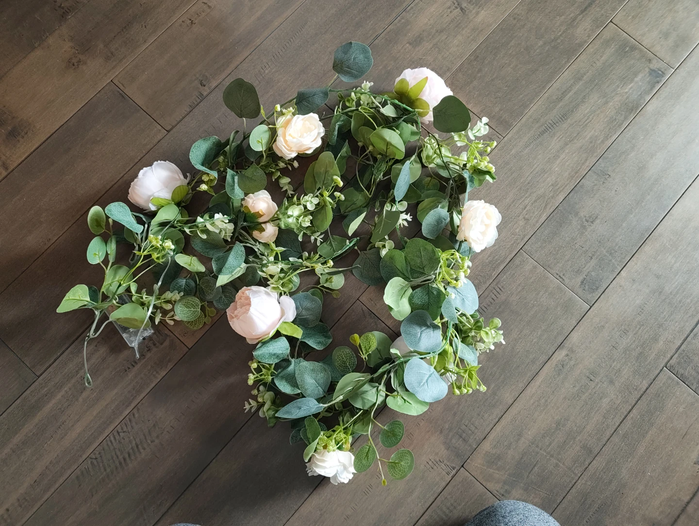 Floral String Lights with peonies and Eucalyptus - photo 3