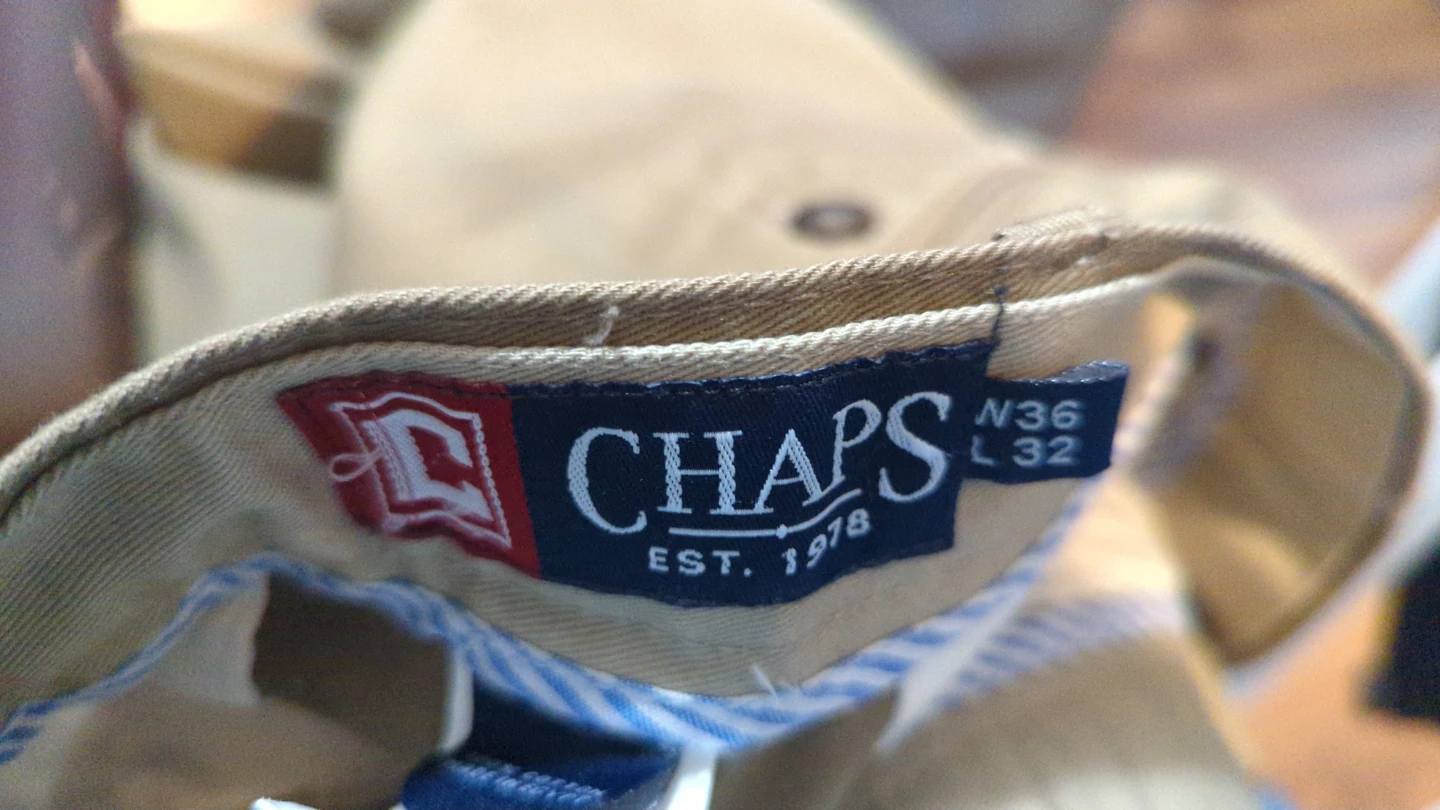 Chaps Khaki Pants - Size 36x32 - photo 2