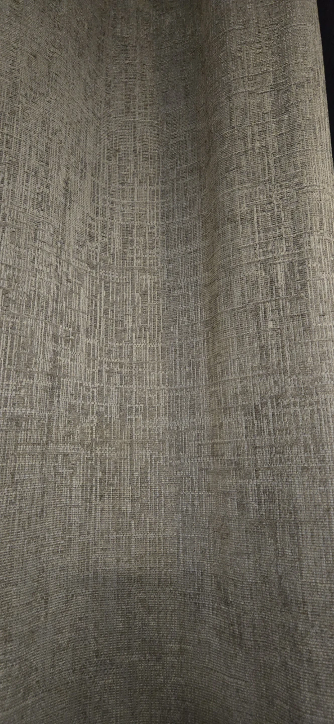 Textured Grommet Curtains - Brown