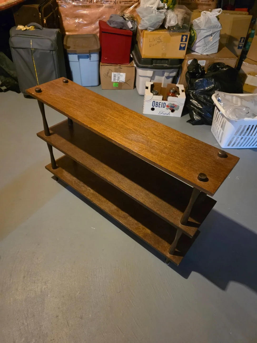 Wooden 3-Tier Shelf Unit
