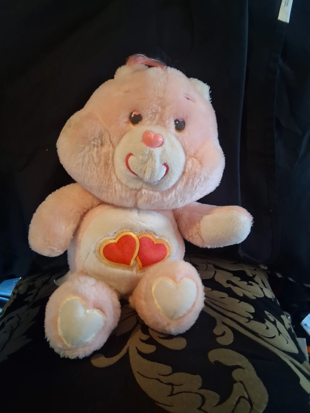 vintage Pink Care Bear Plush Toy - photo 2