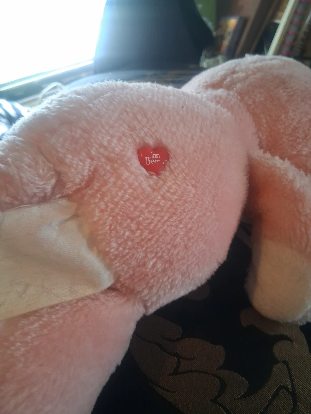 vintage Pink Care Bear Plush Toy - photo 5