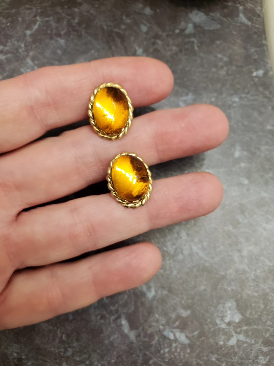 Vintage Amber Cufflinks - photo 3