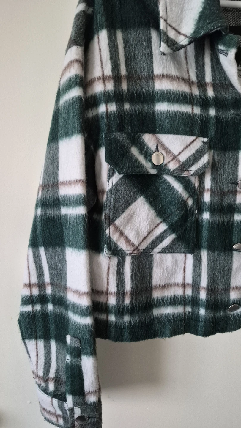 Zara Plaid Shacket - Size Medium - photo 3