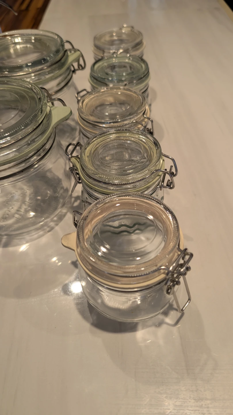 Set of 13 Glass Jars with Clamp Lids - photo 2