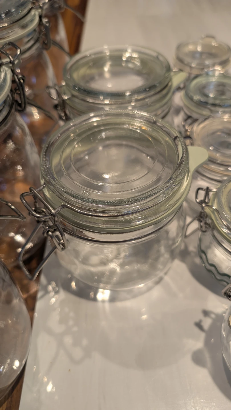 Set of 13 Glass Jars with Clamp Lids - photo 3