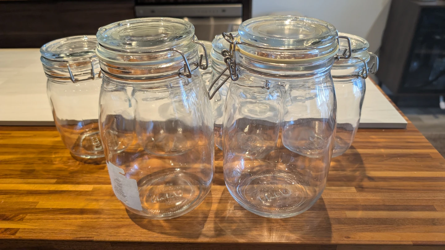 Set of 13 Glass Jars with Clamp Lids - photo 5