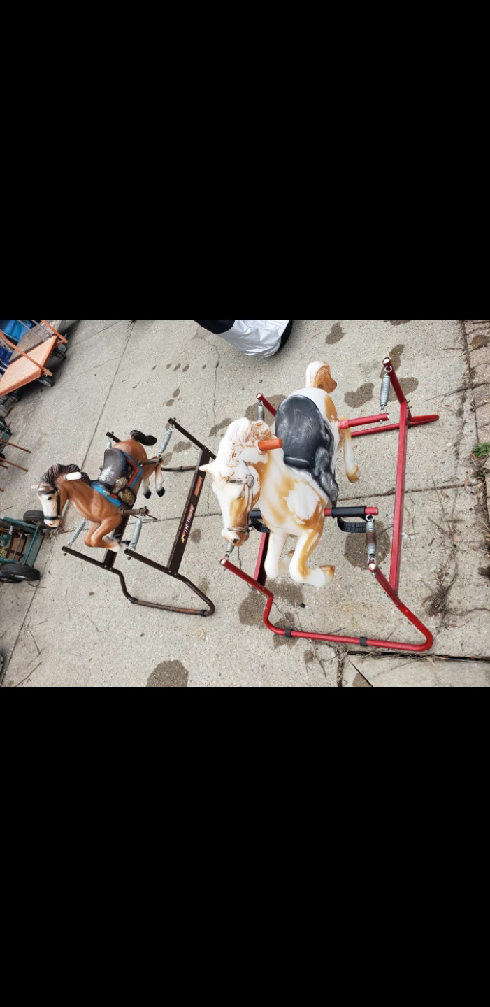 Spring Rocker Horse and Cow Toys