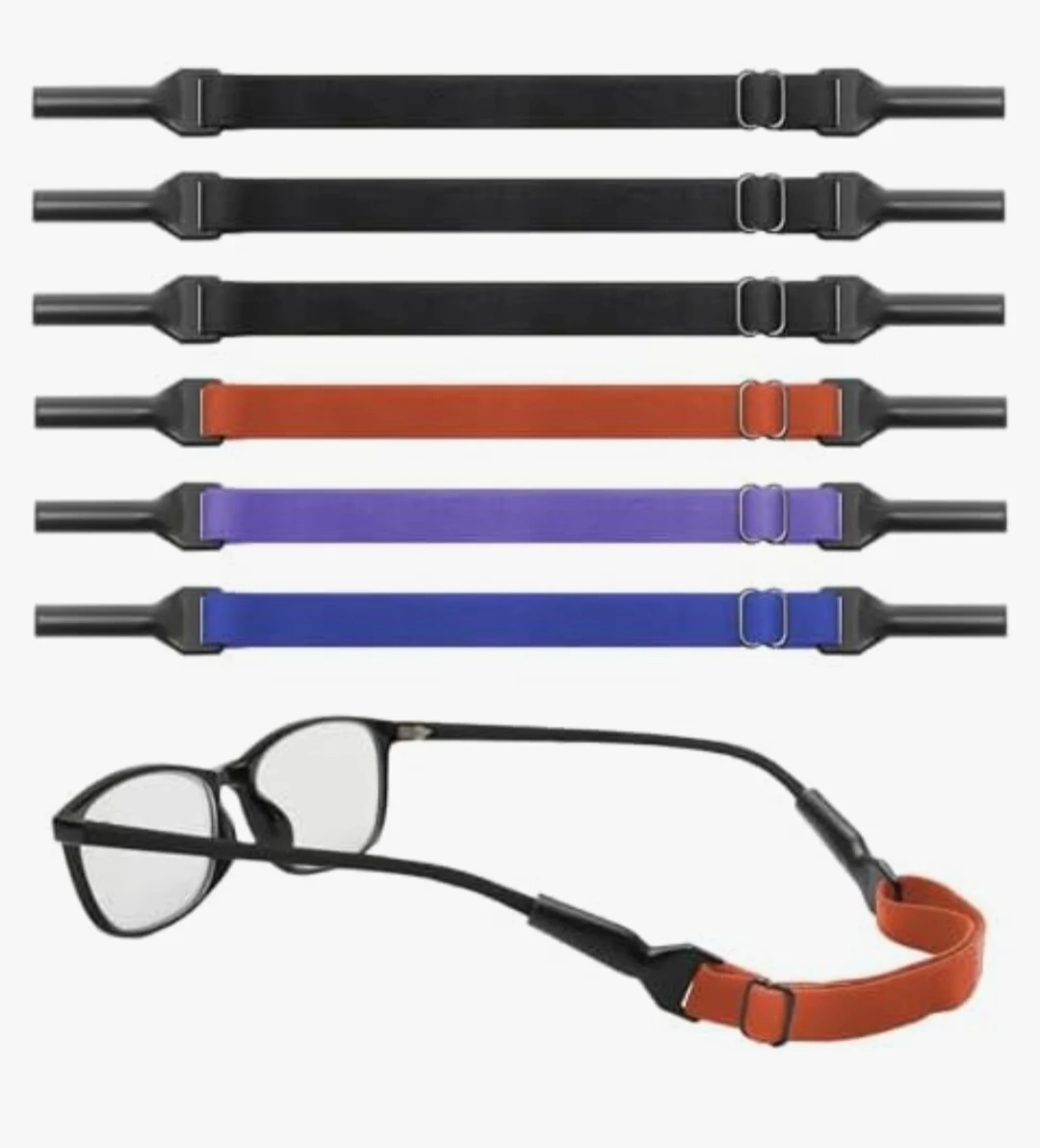 6pcs Adjustable Glasses Strap Holder