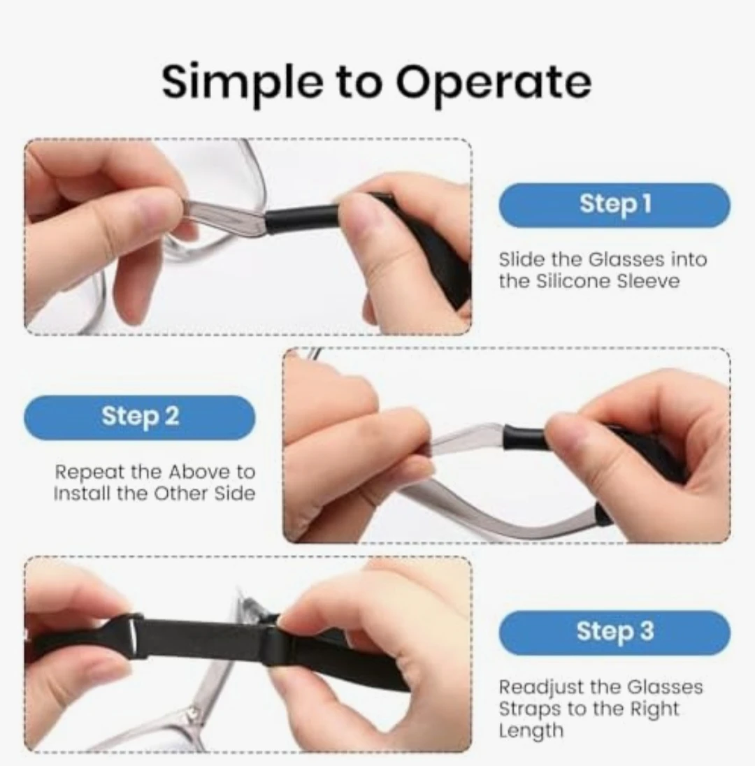 6pcs Adjustable Glasses Strap Holder - photo 4