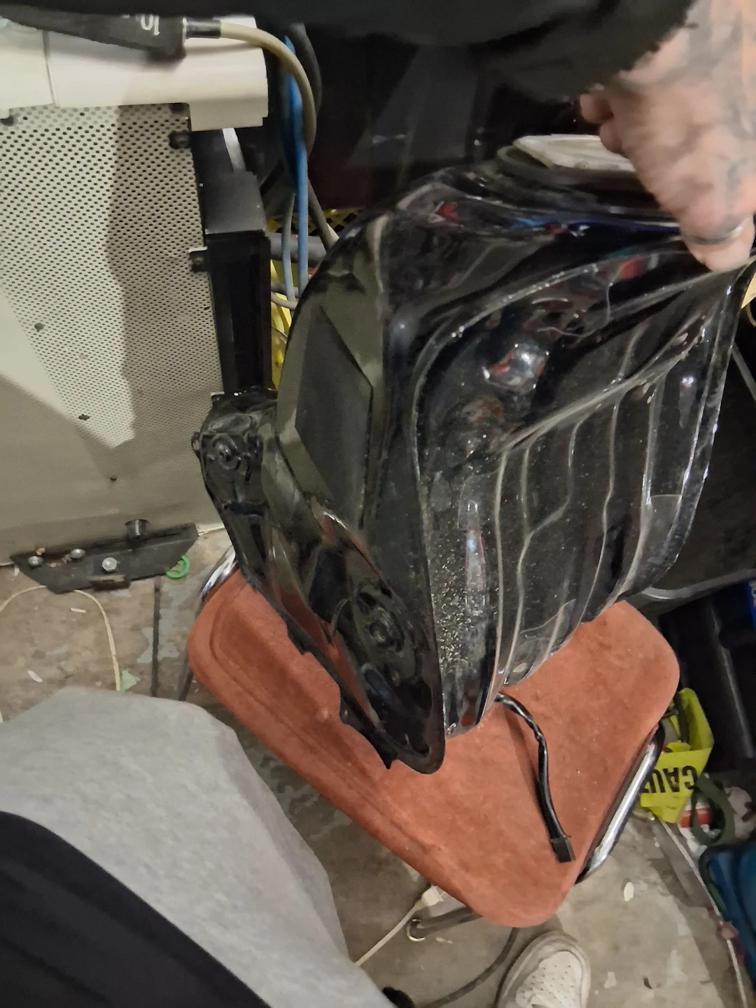 Black Motorcycle Gas Tank - photo 2