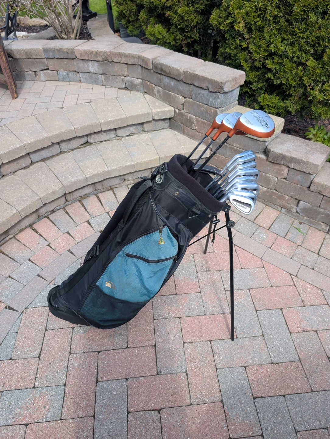 Men's left handed golf clubs with Bag