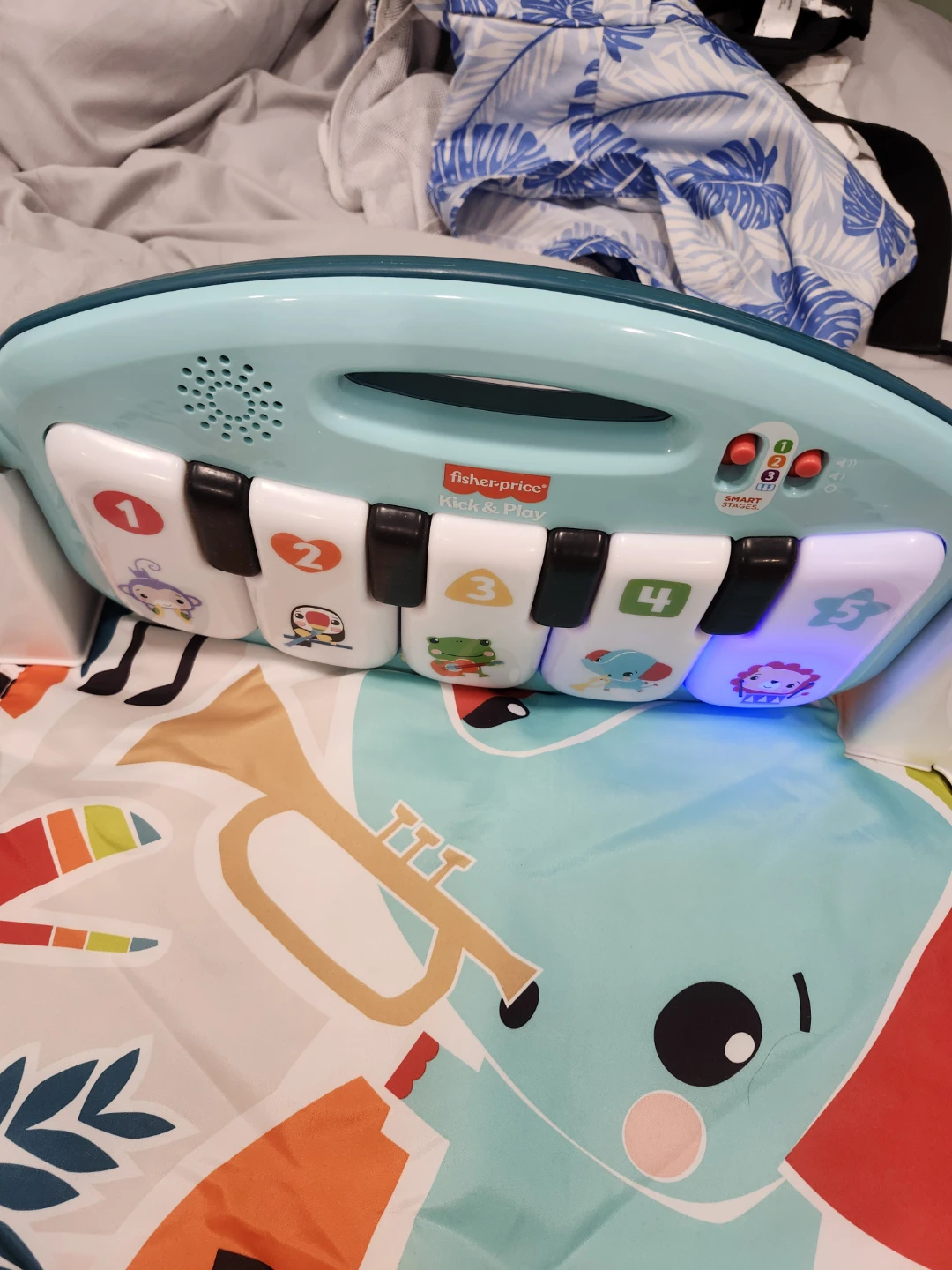 Fisher-Price Baby Bouncer and Piano Toy Set