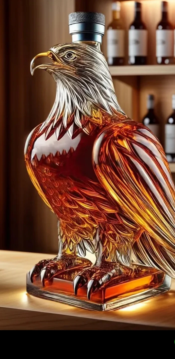 Eagle Decanter - Glass Bottle