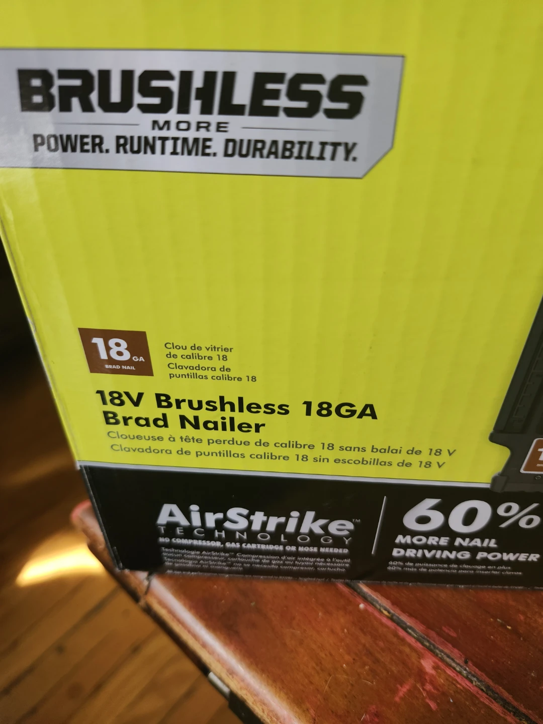 Ryobi 18V ONE+ HP Brushless 18GA Brad Nailer - photo 2