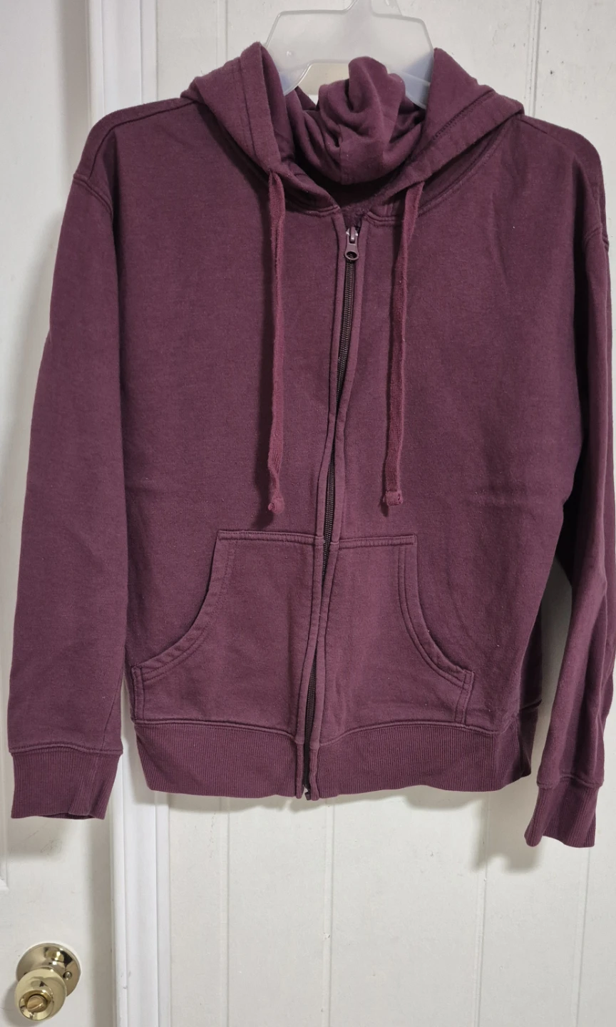 Burgundy hooded Jacket - photo 3