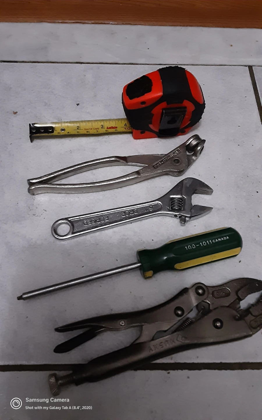 Assorted Hand Tools - Tape Measure, Pliers, Wrench, Vise Grips - photo 2