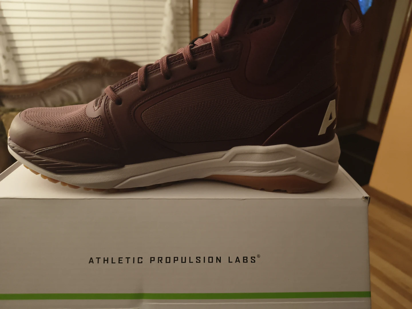 APL Athletic Propulsion Labs Men's Burgundy High-Top Sneakers