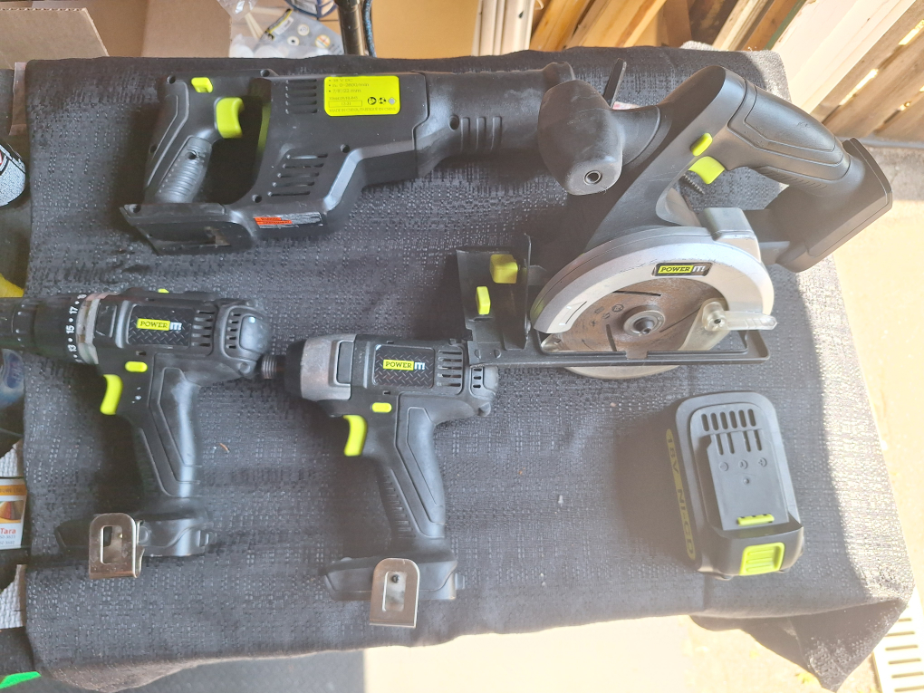 POWER IT 18V Cordless Drill and Reciprocating Saw Combo