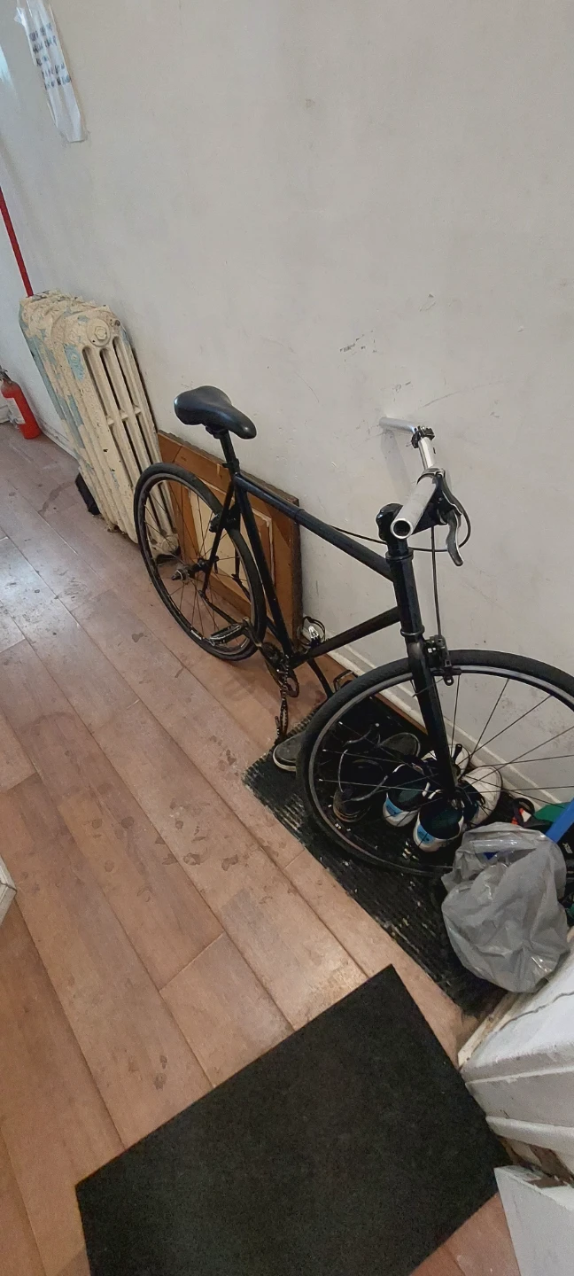 Black Fixed Gear Bicycle
