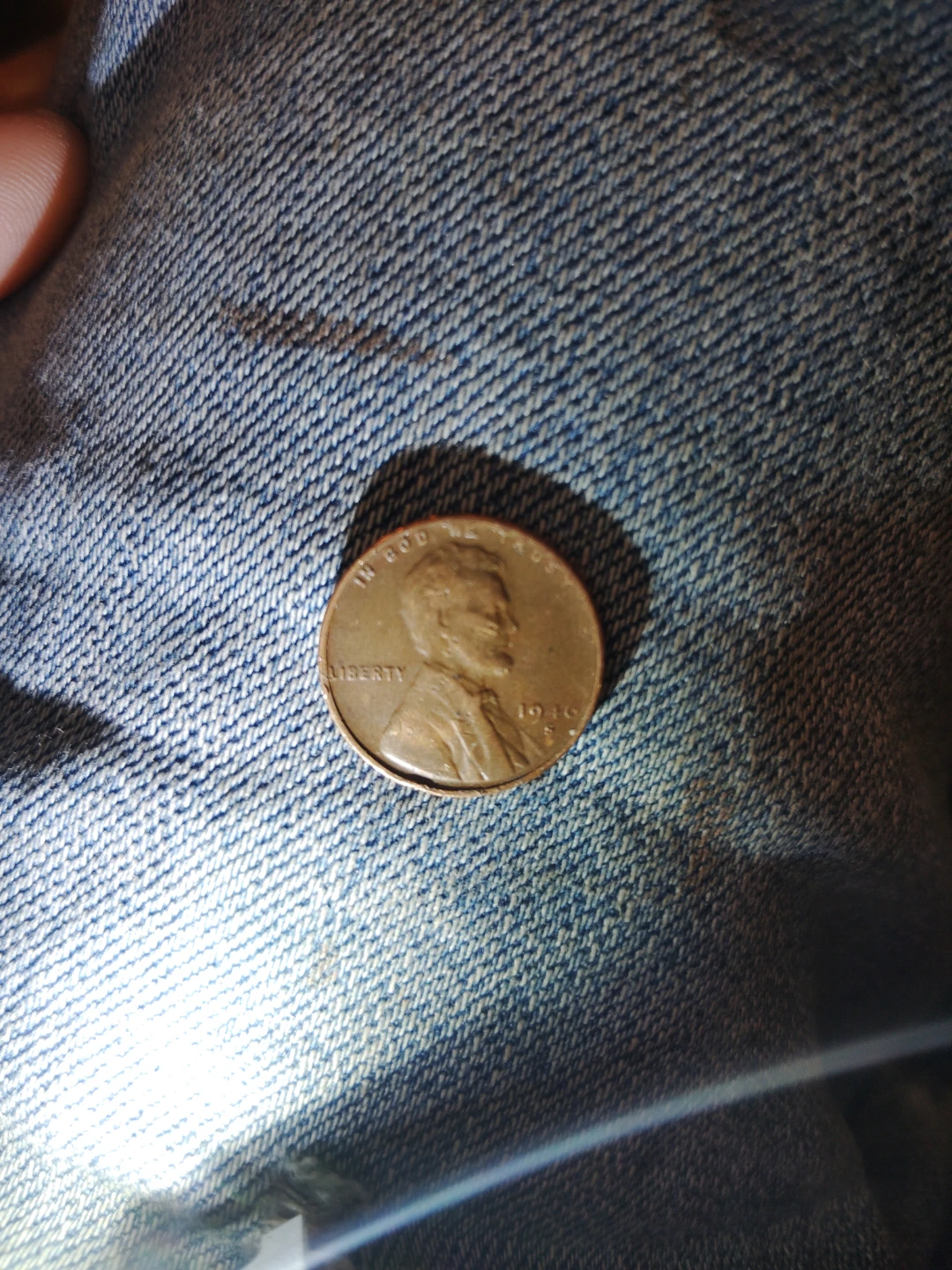 1946 s mint mark Lincoln Wheat Penny - One Cent Coin