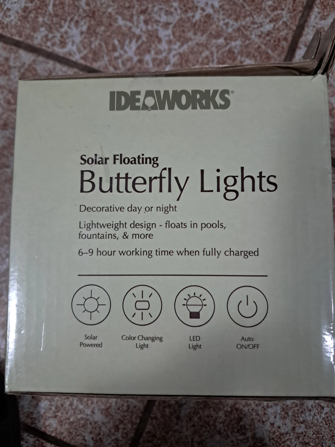 IdeaWorks Solar Floating Butterfly Lights (Set of 2) - photo 2