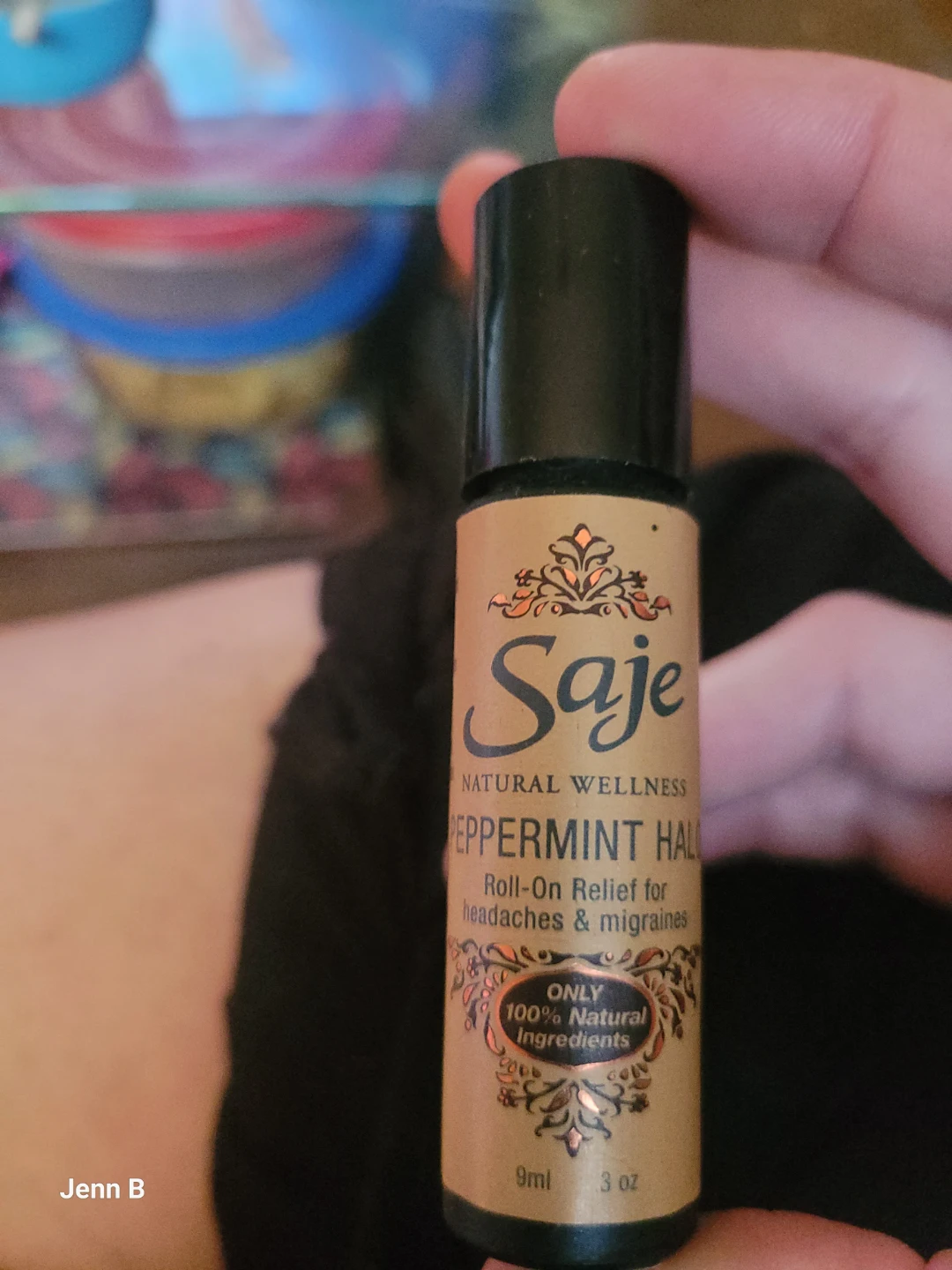 Saje Natural Wellness Peppermint Halo Roll-On for Headaches