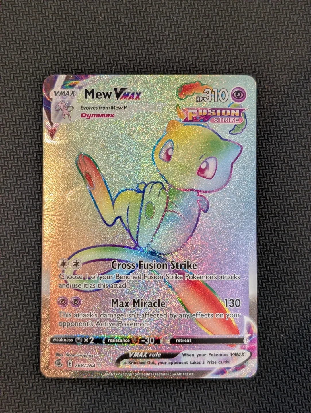 Mew VMAX Fusion Strike (Secret) 268/264 - Pokemon