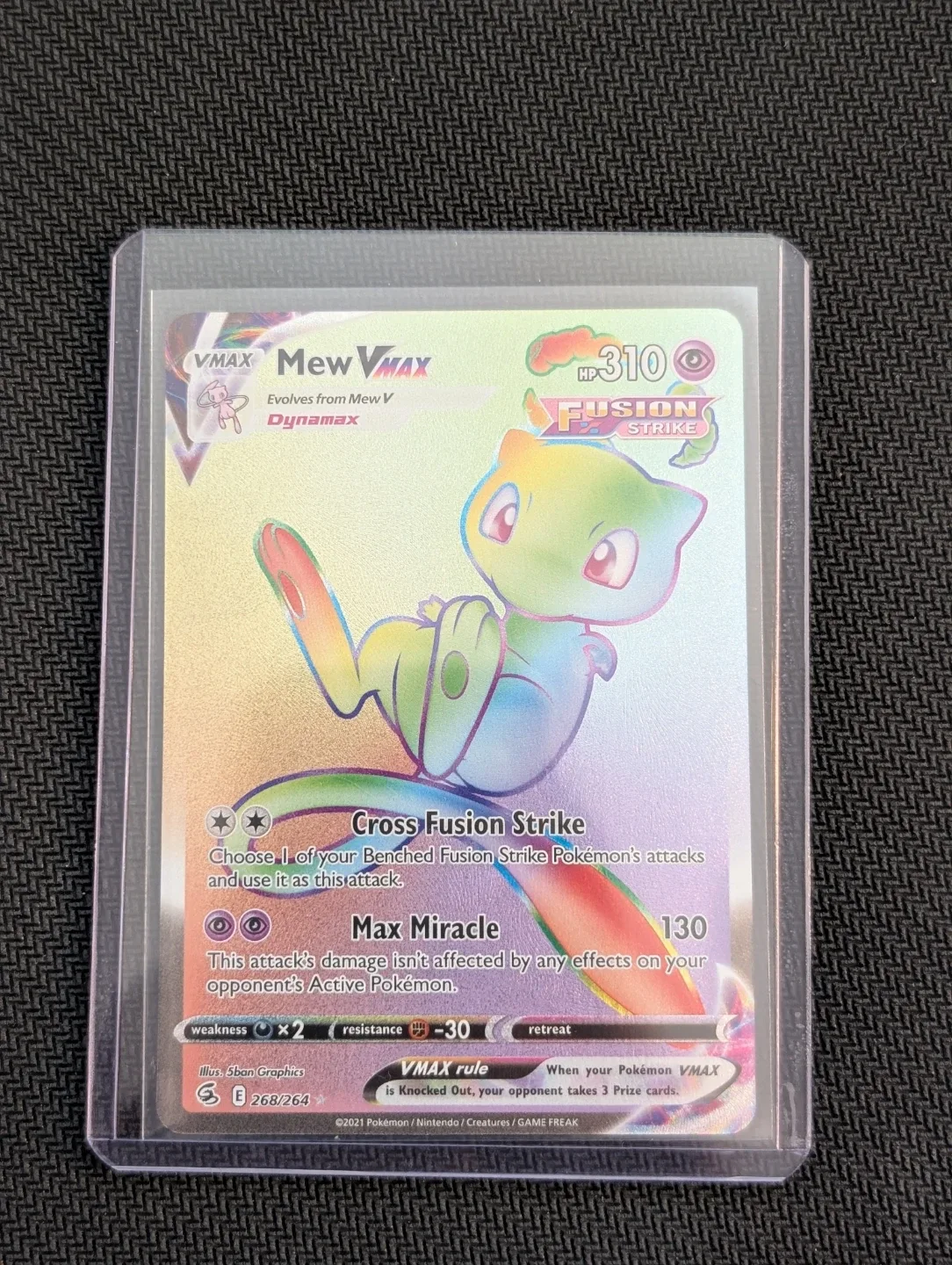 Mew VMAX Fusion Strike (Secret) 268/264 - Pokemon - photo 3