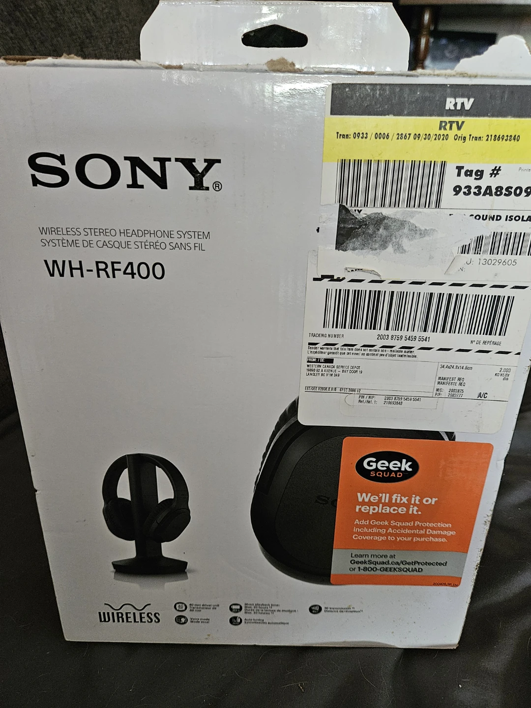 Sony WH-RF400 Wireless Stereo Headphones - photo 2