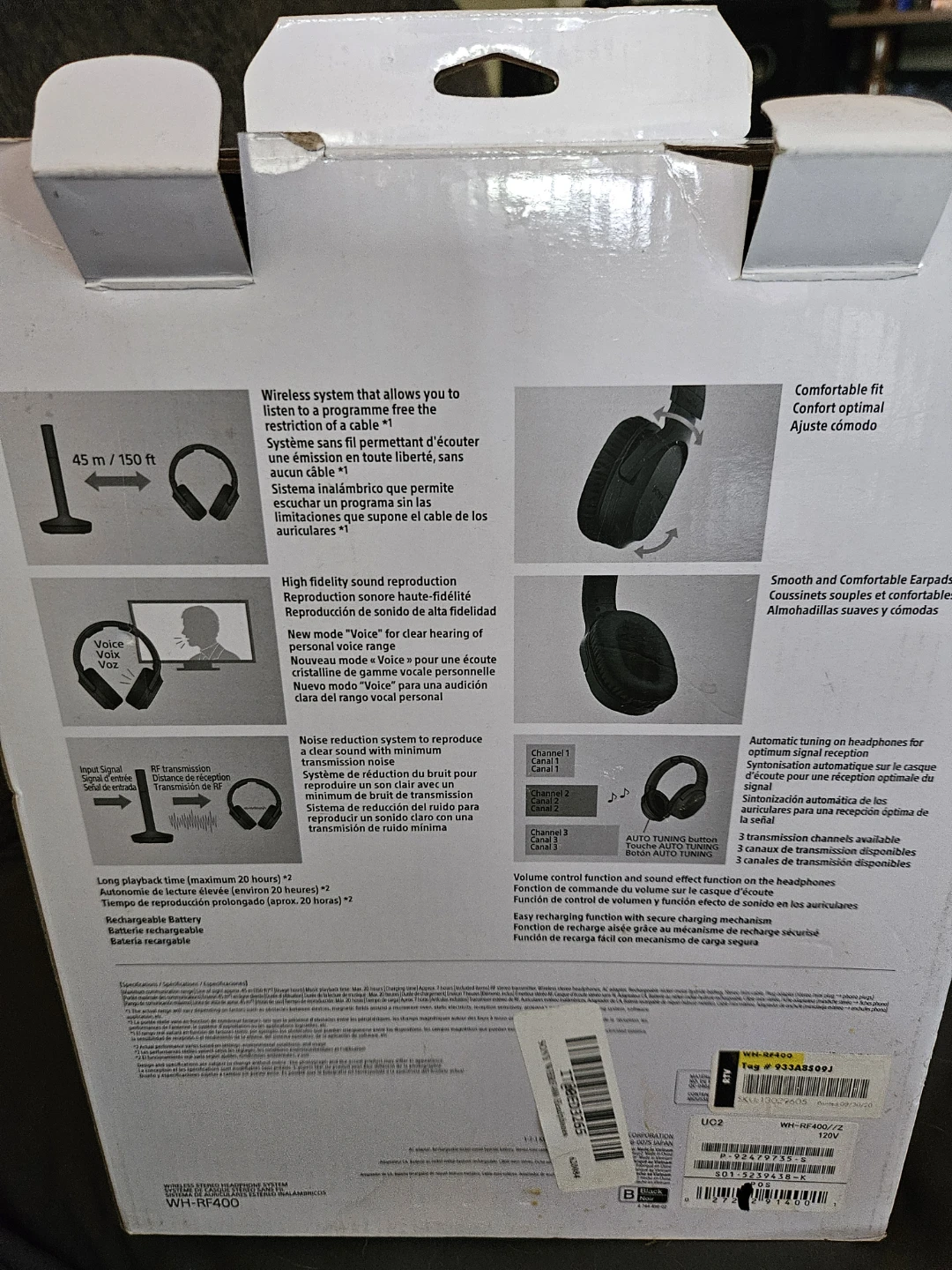 Sony WH-RF400 Wireless Stereo Headphones - photo 4