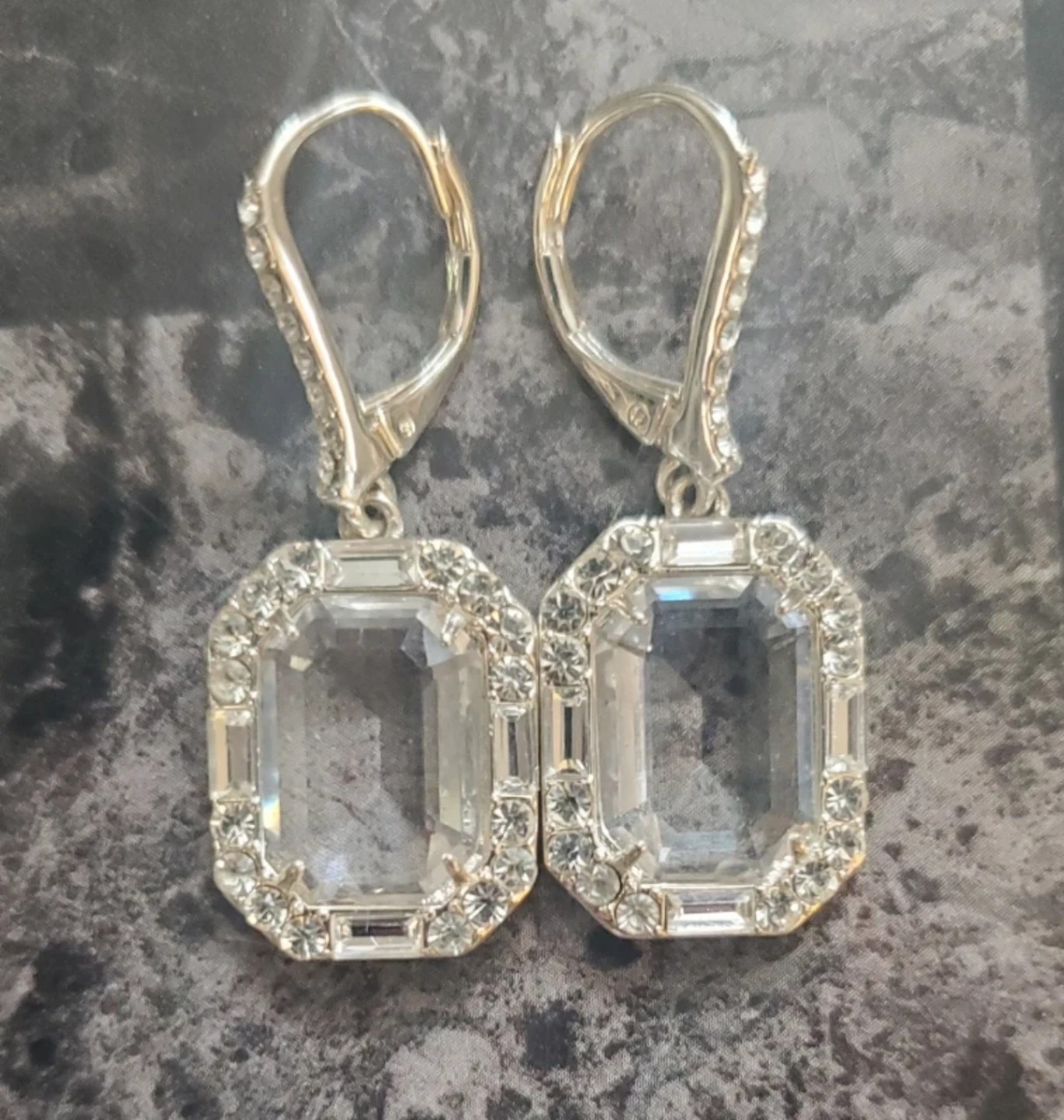 Lauren Ralph Lauren "RL" Logo Crystal Drop Earrings