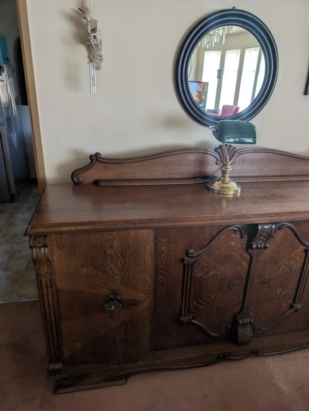 Antique Oak Sideboard - photo 3