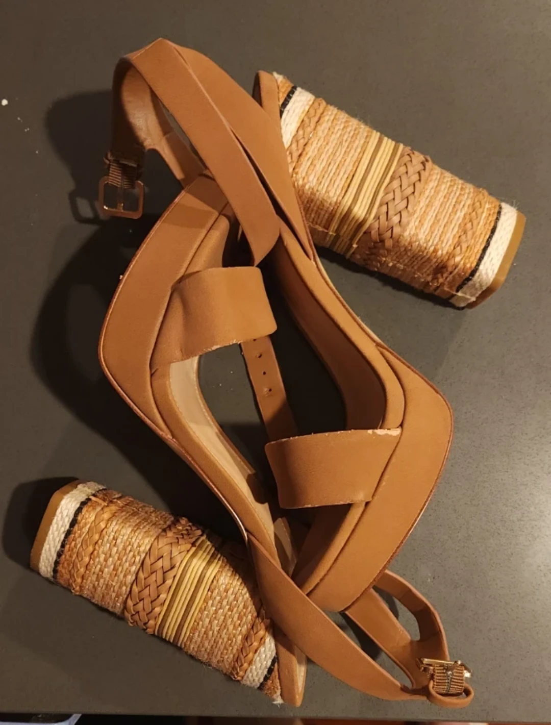ALDO Women's Brown Espadrille Platform Heeled Sandals - photo 2