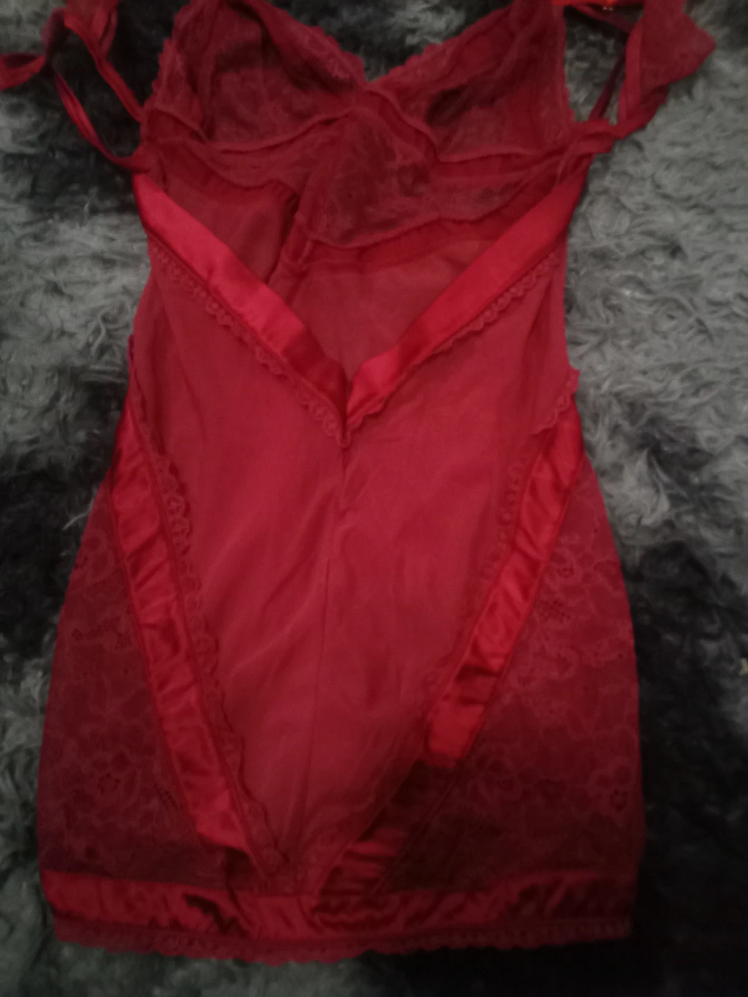 Red Lace Babydoll Lingerie - photo 3