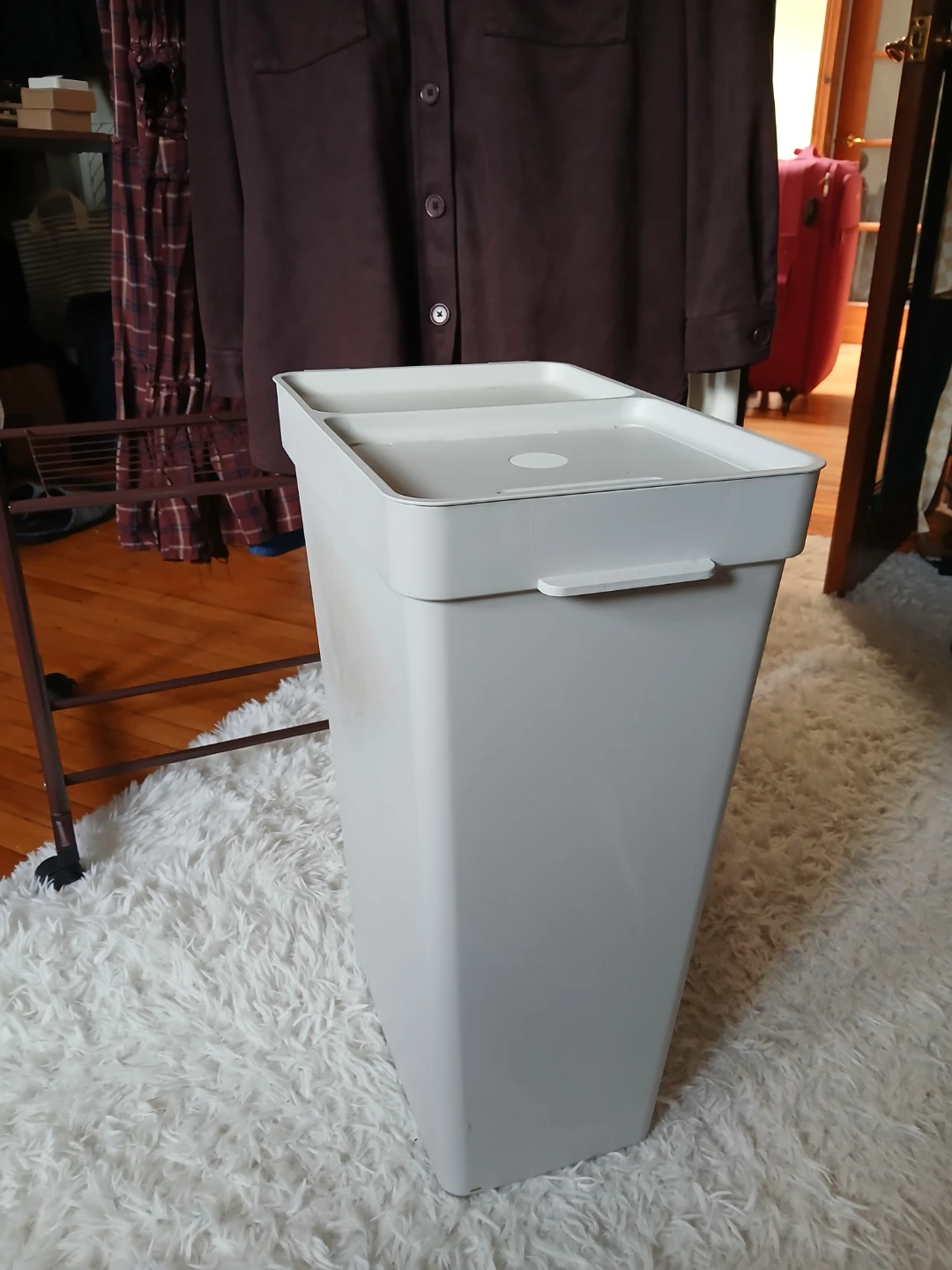 Light Grey Step Trash Can