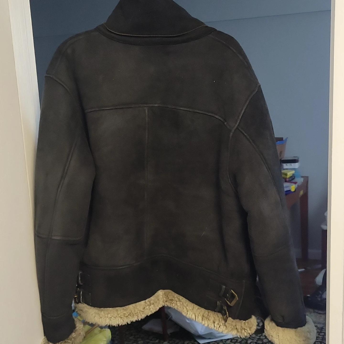 Men's Shearling Lined Bomber Jacket - photo 3