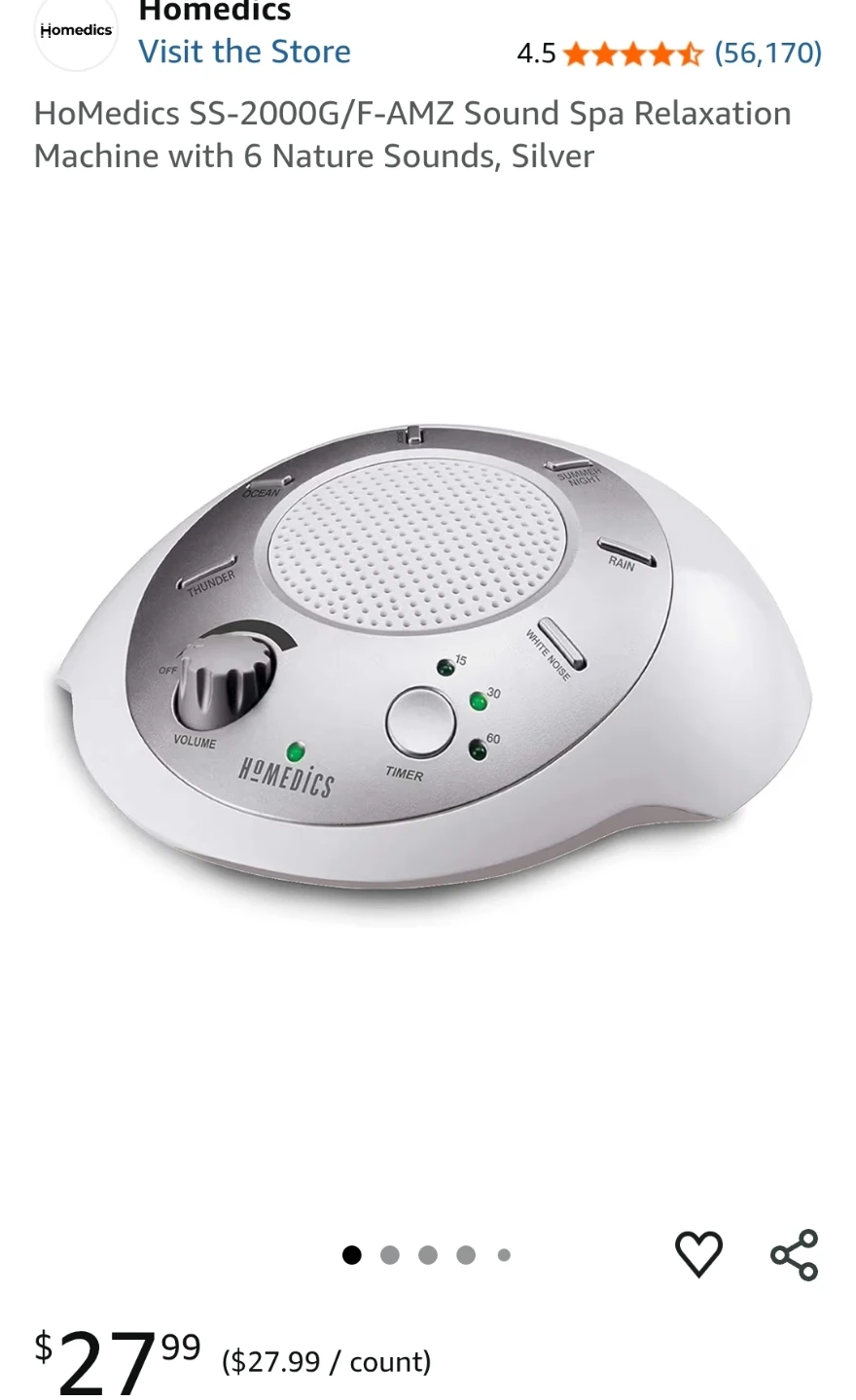 Homedics Noise Machine (Relaxation)