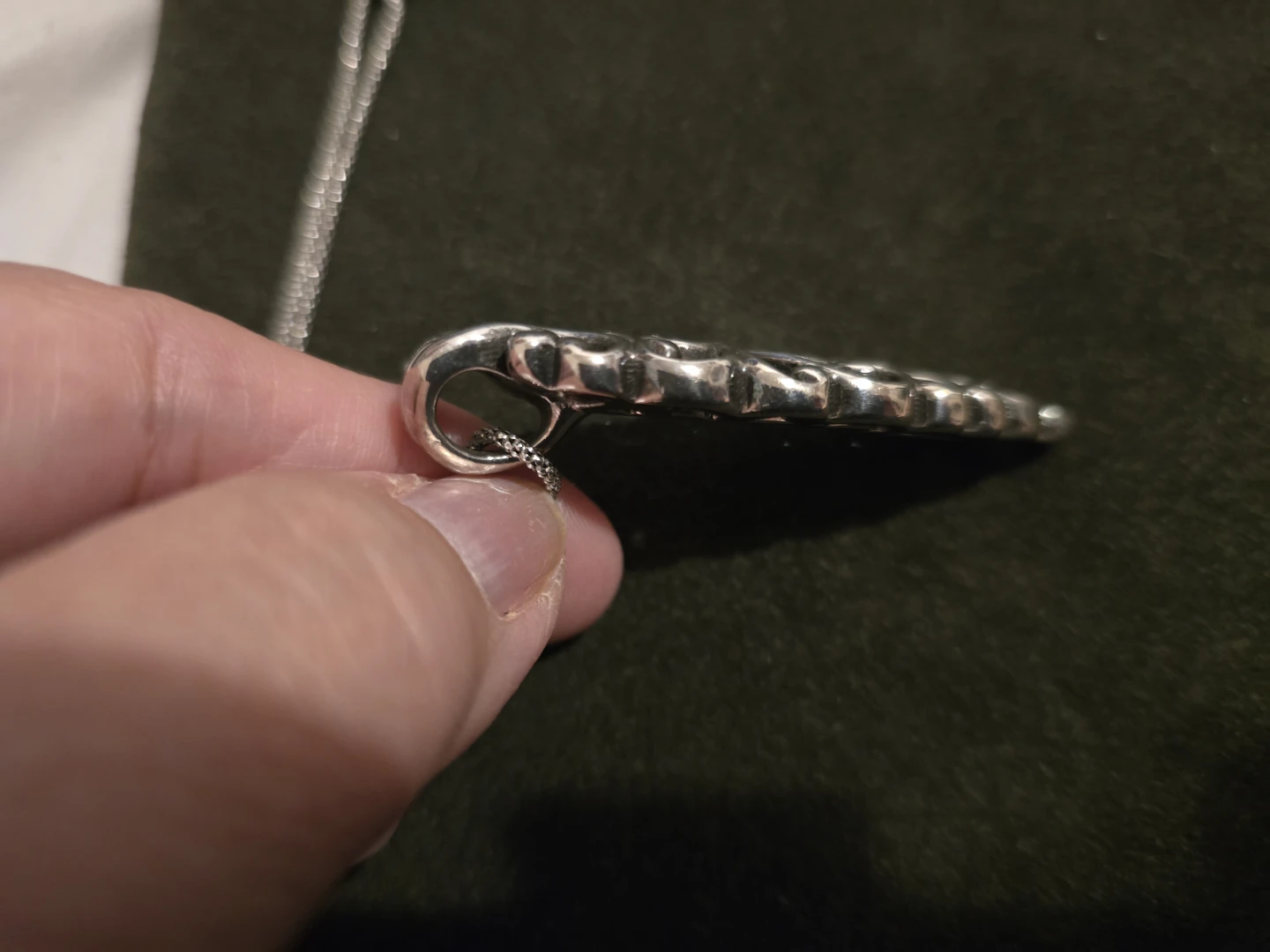 Sterling Silver Filigree Pendant Necklace - photo 4