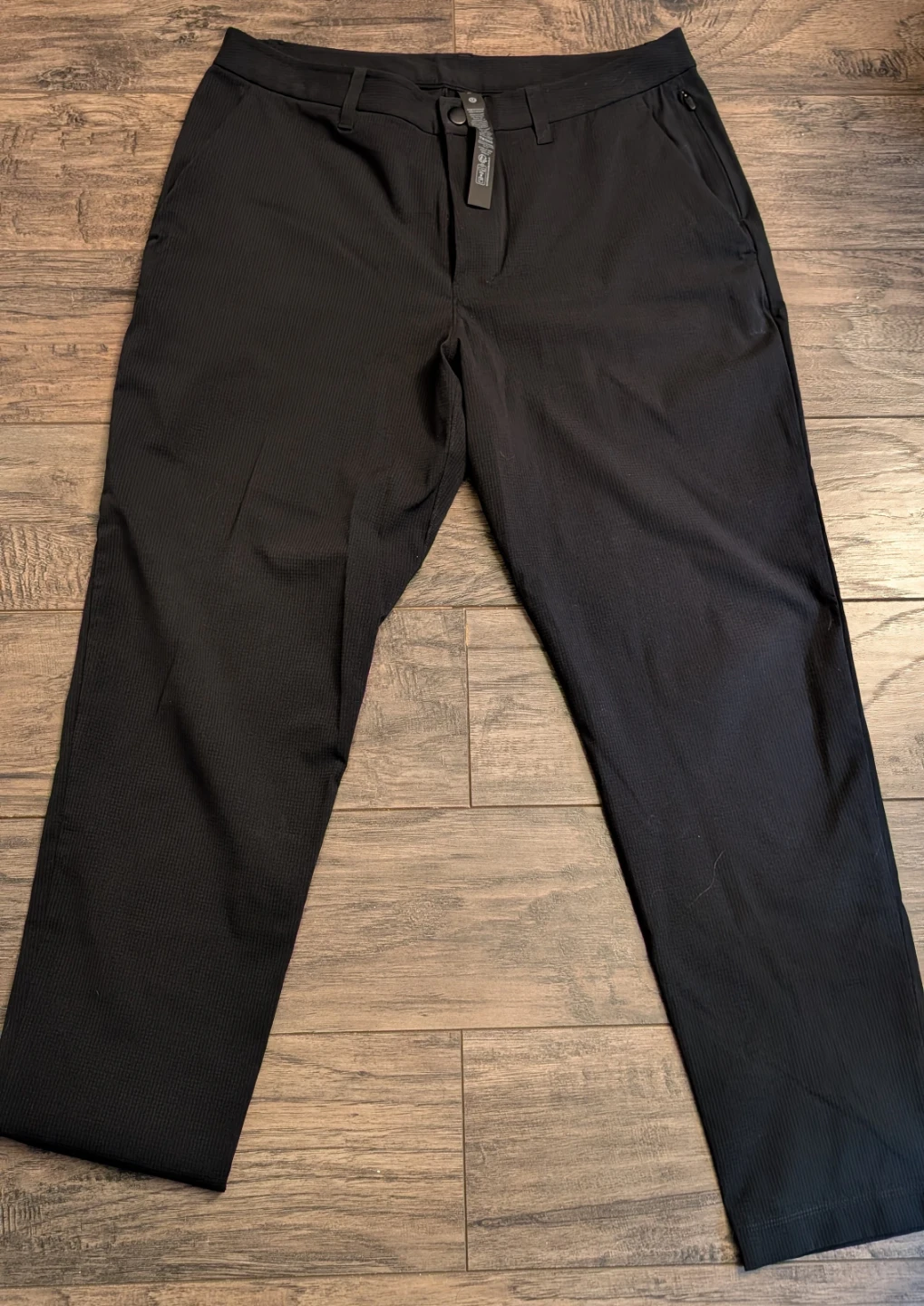 Lululemon Athletica Male 34L Black WovenAir ABC Slim Fit Trouser