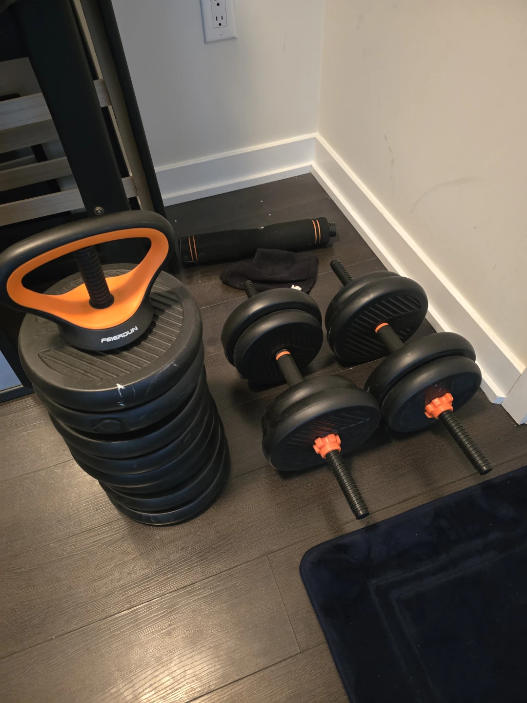 FEIERDUN Adjustable Dumbbells and Kettlebell Weights Set - photo 5