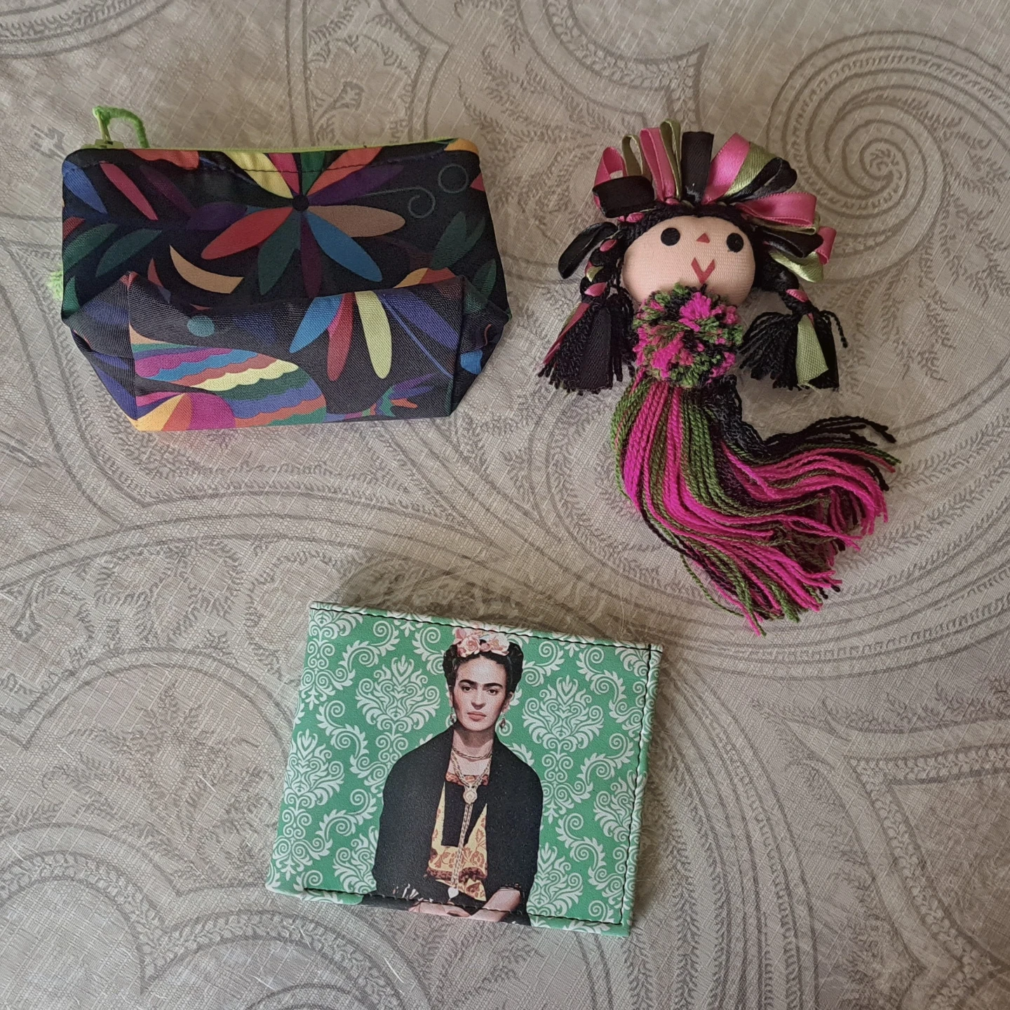 Frida Kahlo Wallet, Coin Pouch & Doll Set