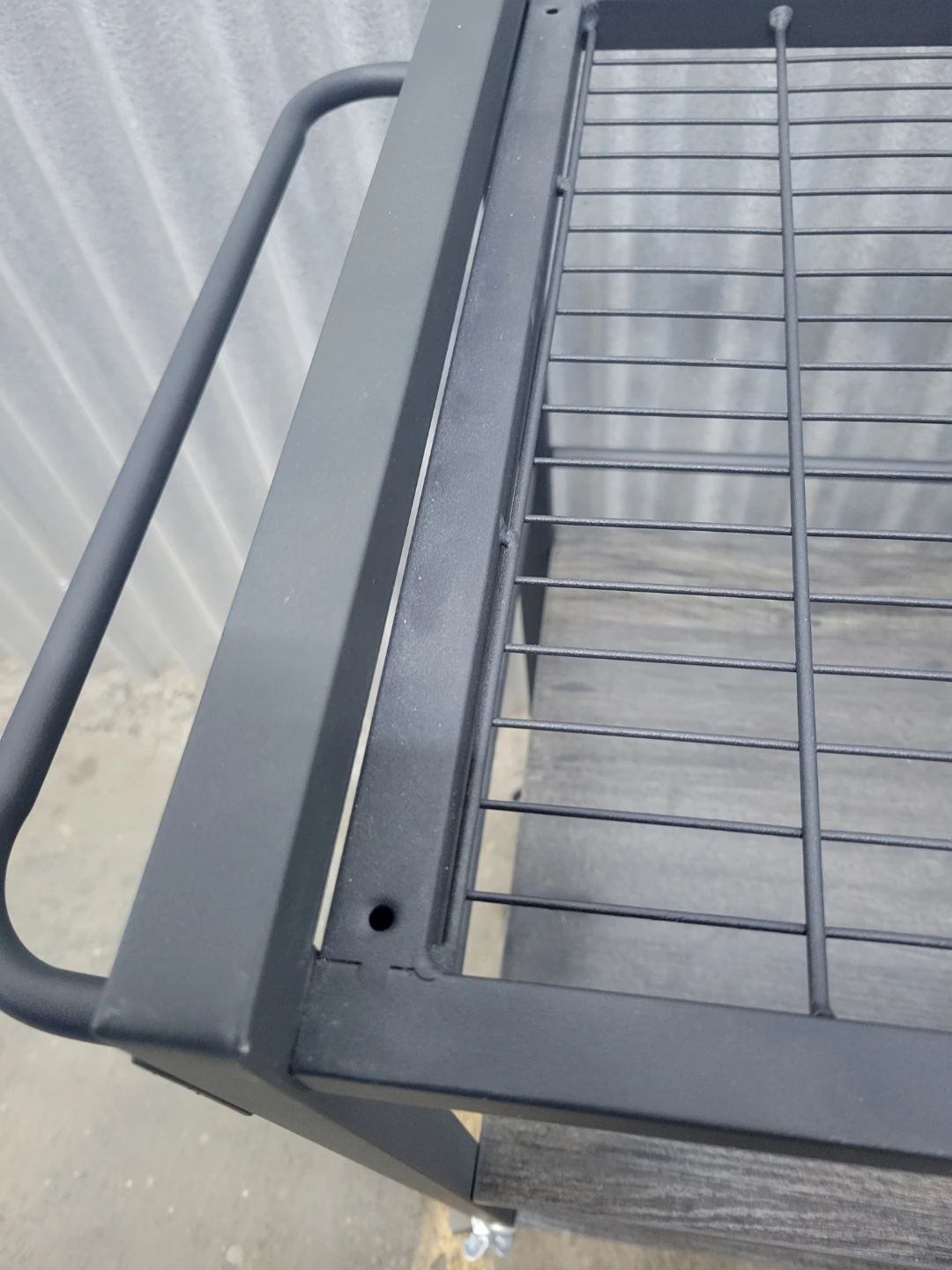 Rolling Utility Cart with 2 Wooden Shelves - photo 3