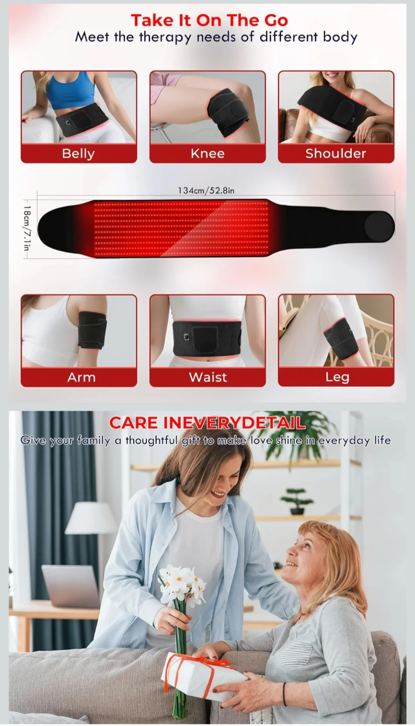 Red LED Therapy Wrap for Skin Care & Slimming - photo 5