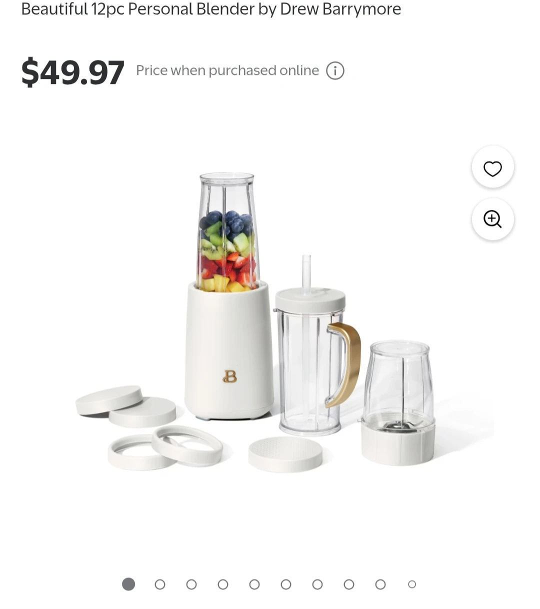 Beautiful 12pc Personal Blender by Drew Barrymore