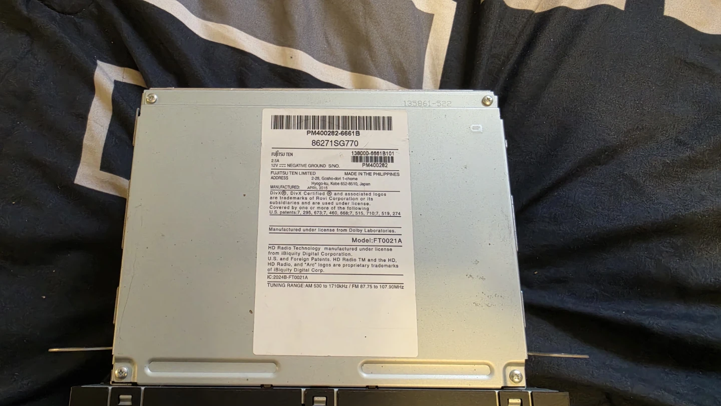 2015 -2018 Subaru forester harman kardon navi head unit - photo 3